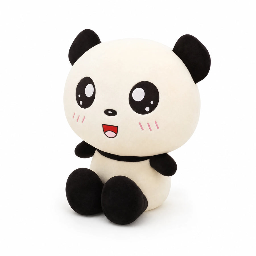 Panda Plush with Adorable Kawaii Expression - Fond blanc, autre angle