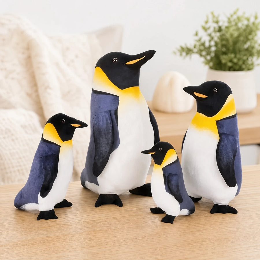 Penguin Plush Set with Four Sizes in Realistic Colors - Utilisation du produit