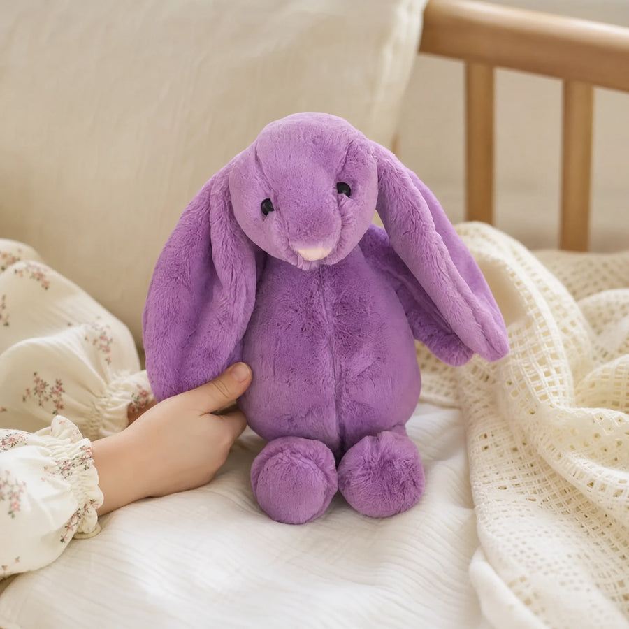 Purple Bunny Plush with Floppy Ears and Kawaii Style - Utilisation du produit