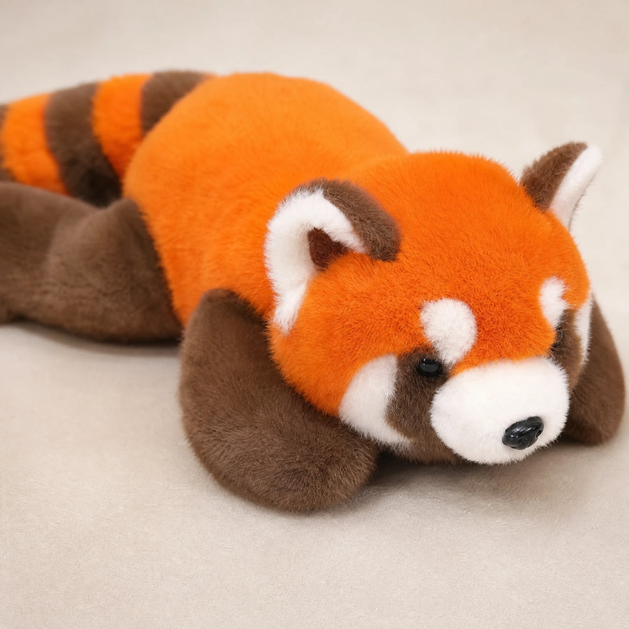 Red Panda Plush with Fluffy Tail and Soft PP Cotton Fill - Détail matière