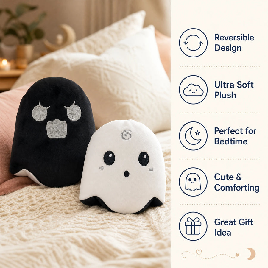 Reversible Ghost Plush with Glow-in-the-Dark Feature - Bénéfices produit