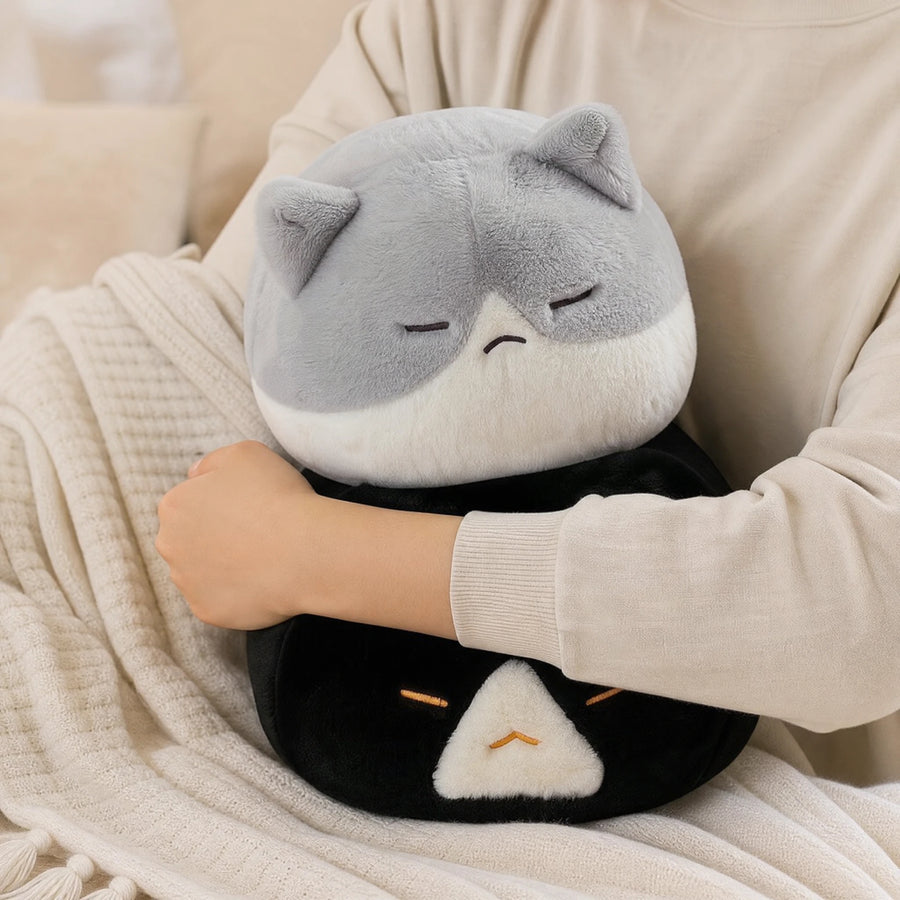 Round Cat Plush, Stackable Squishy Pillow Design - Utilisation du produit