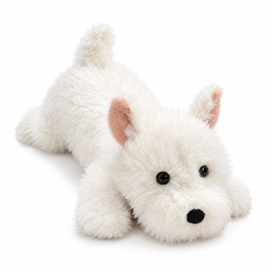 Schnauzer Plush in 3 Colors and Sizes – Soft Dog Toy - White / 17.5in / 45cm … (3 tailles)