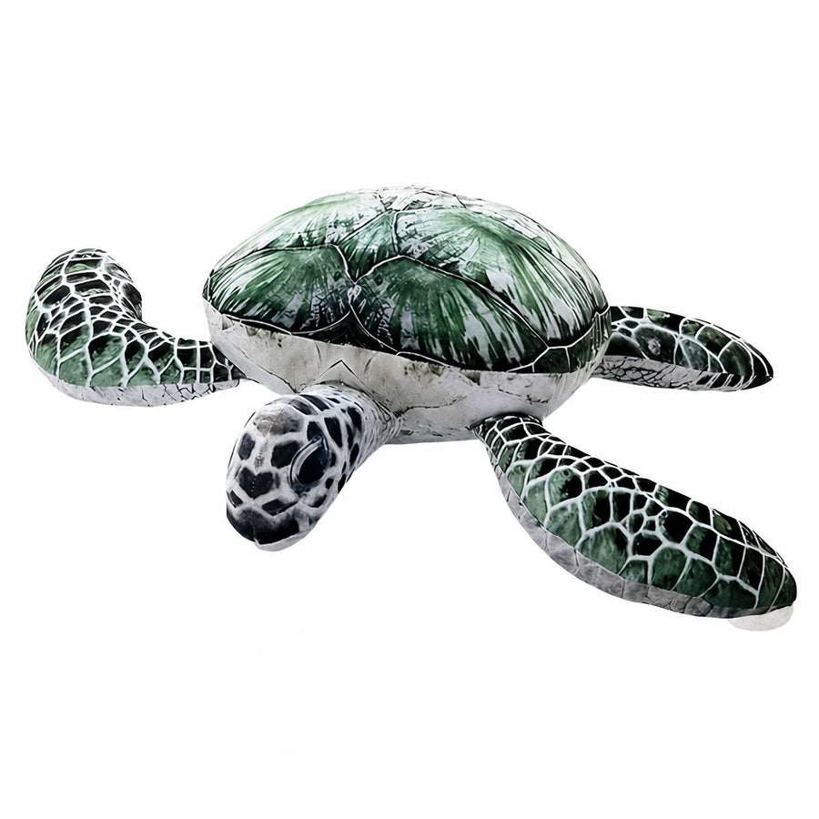 Sea Turtle Plush with Realistic Green Shell Pattern - 8in / 20cm … (5 tailles)