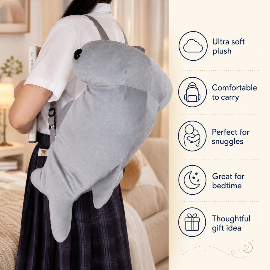 Shark Plush Backpack with Hammerhead Character Design - Bénéfices produit