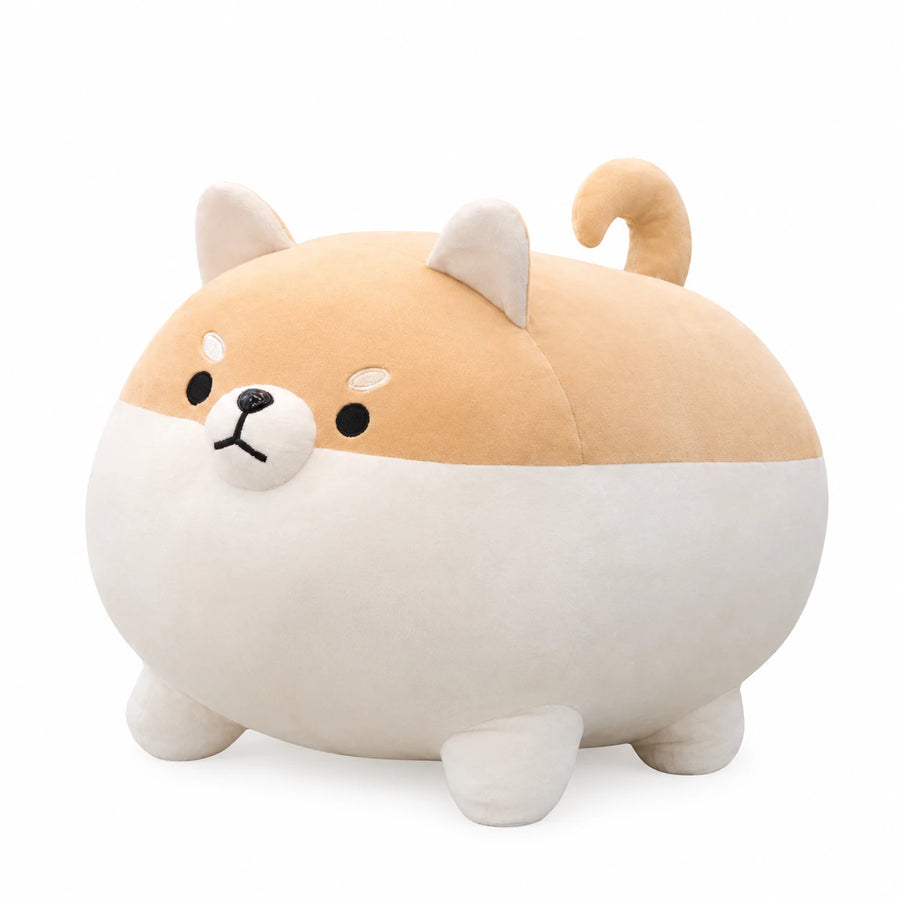 Shiba Inu Plush Pillow in Soft Cotton Fabric - 19.5in / 50cm / Beige … (3 tailles)