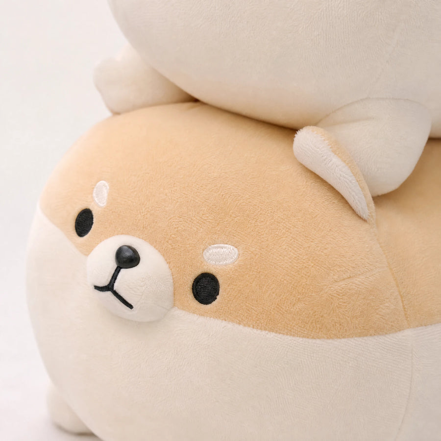 Shiba Inu Plush Pillow in Soft Cotton Fabric - Détail matière