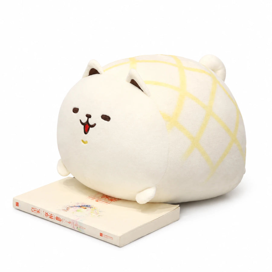 Shiba Inu Plush Shaped Like a Pineapple Bun - 12in / 30cm / White … (3 tailles)