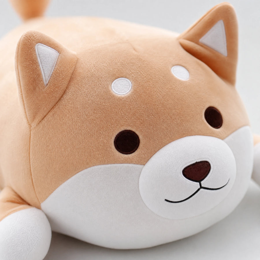 Shiba Inu Plush with Round Chubby Shape and Soft Fill - Détail matière