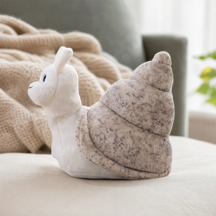 Snail Plush Toy with Textured Shell and Smiling Face - Utilisation du produit