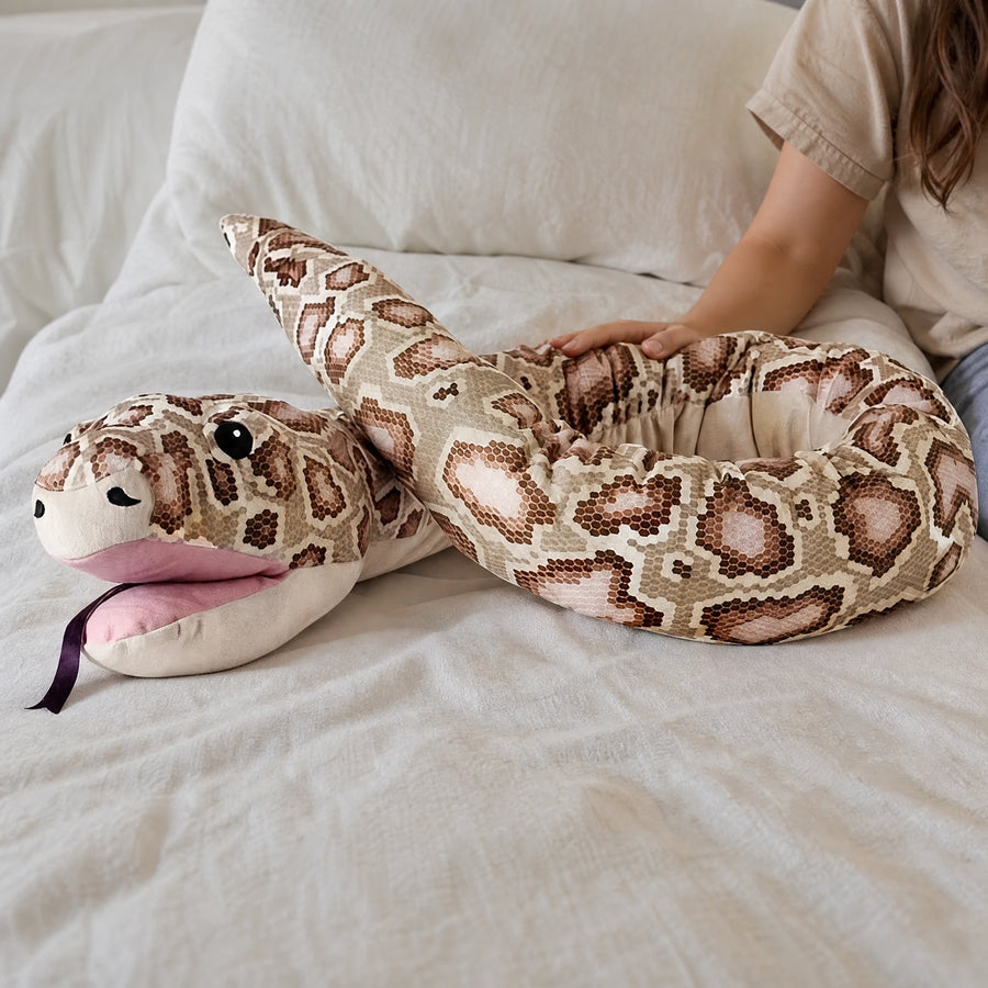 Snake Hand Puppet Plush with Realistic Pattern and Tongue - Utilisation du produit