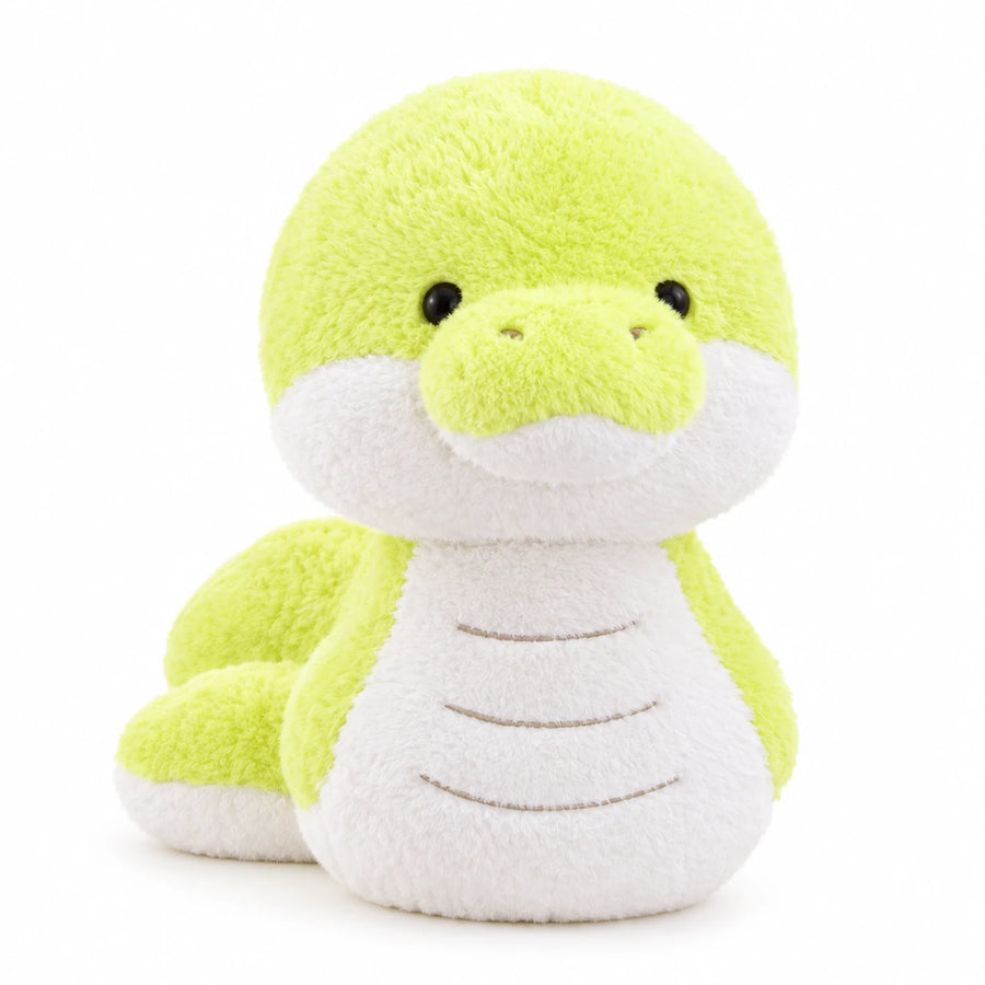Snake Stuffed Animal with Green Fluffy Design - 20in / 50cm · 27in / 70cm · 39in / 100cm