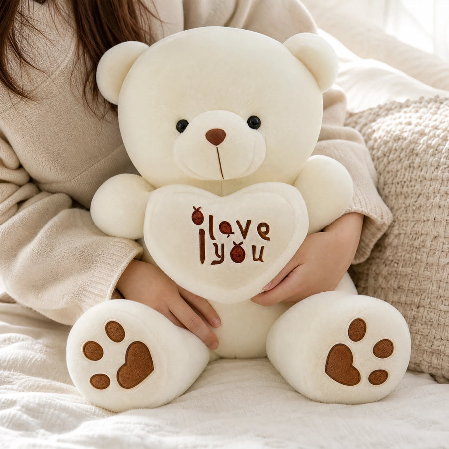 Teddy Bear Plush with I Love You Heart Message - Utilisation du produit
