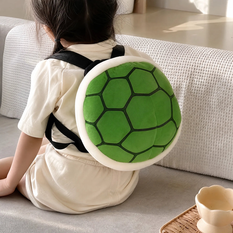 Turtle Plush Backpack with Shell Design and Straps - Utilisation du produit