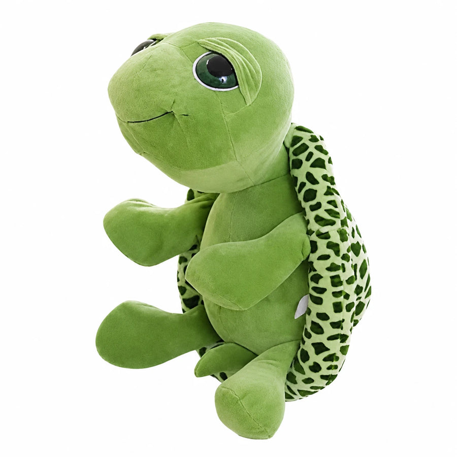Turtle Plush with Big Eyes and Patterned Shell - 8in / 20cm · 12in / 30cm