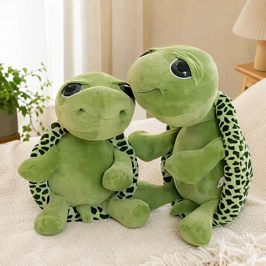 Turtle Plush with Big Eyes and Patterned Shell - Utilisation du produit