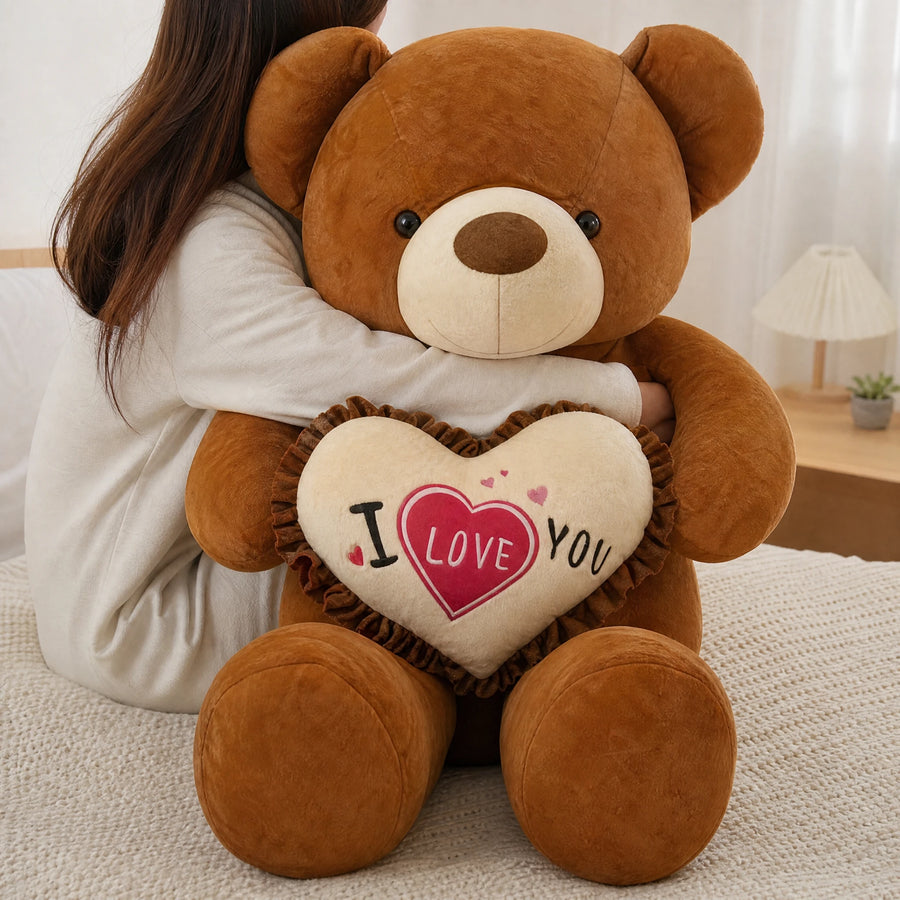 Valentine Teddy Bear with I Love You Heart Cushion - Utilisation du produit