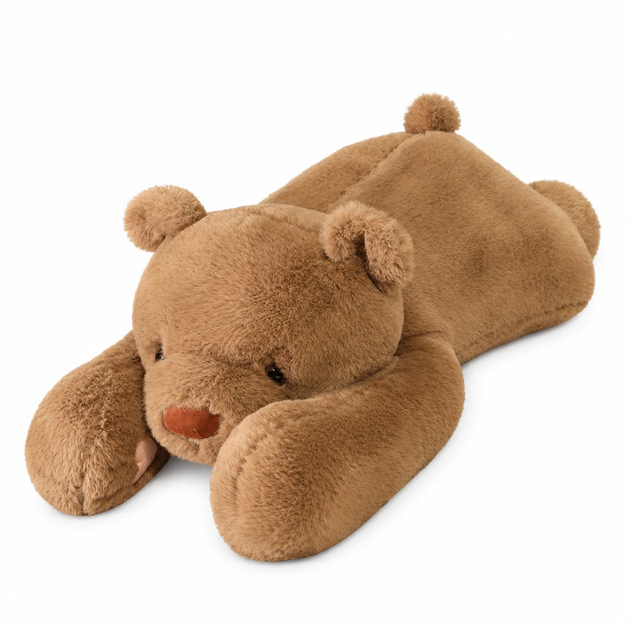 Weighted Bear Plush in Soft Brown Cotton - 25.5in / 65cm … (4 tailles)