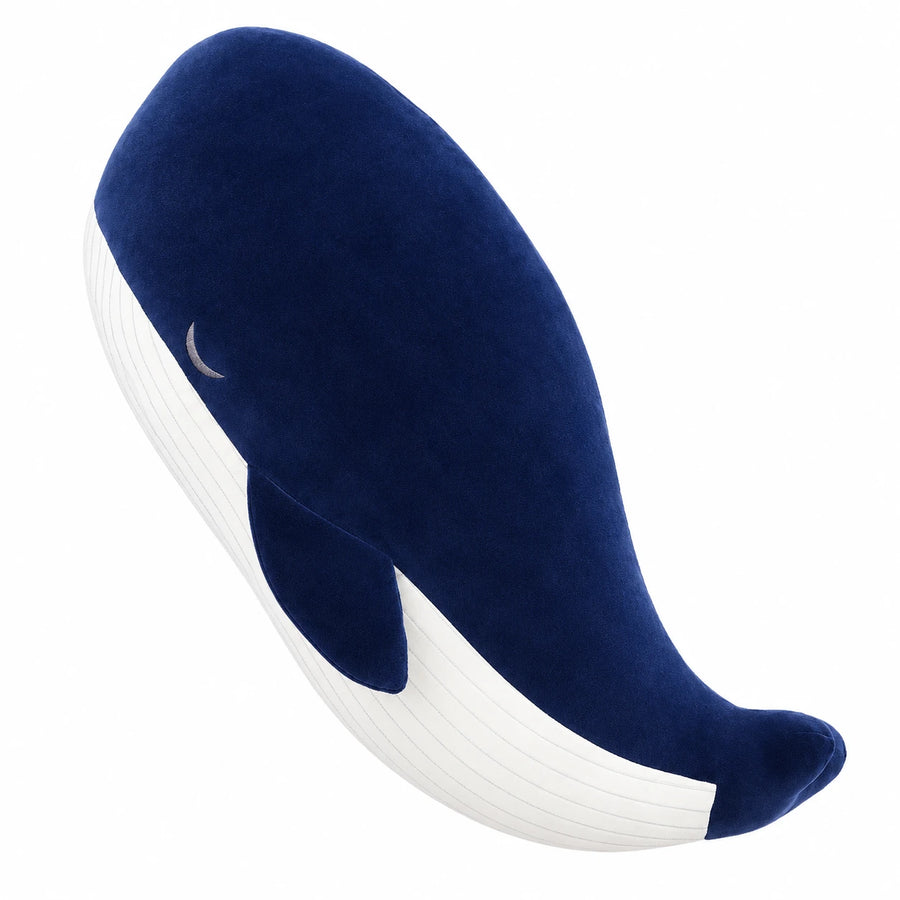 Whale Plush with Blue and White Design - 10in / 28cm … (4 tailles)