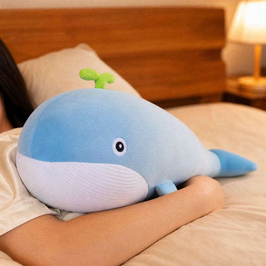 Whale Stuffed Animal with Bean Sprout Detail - Utilisation du produit