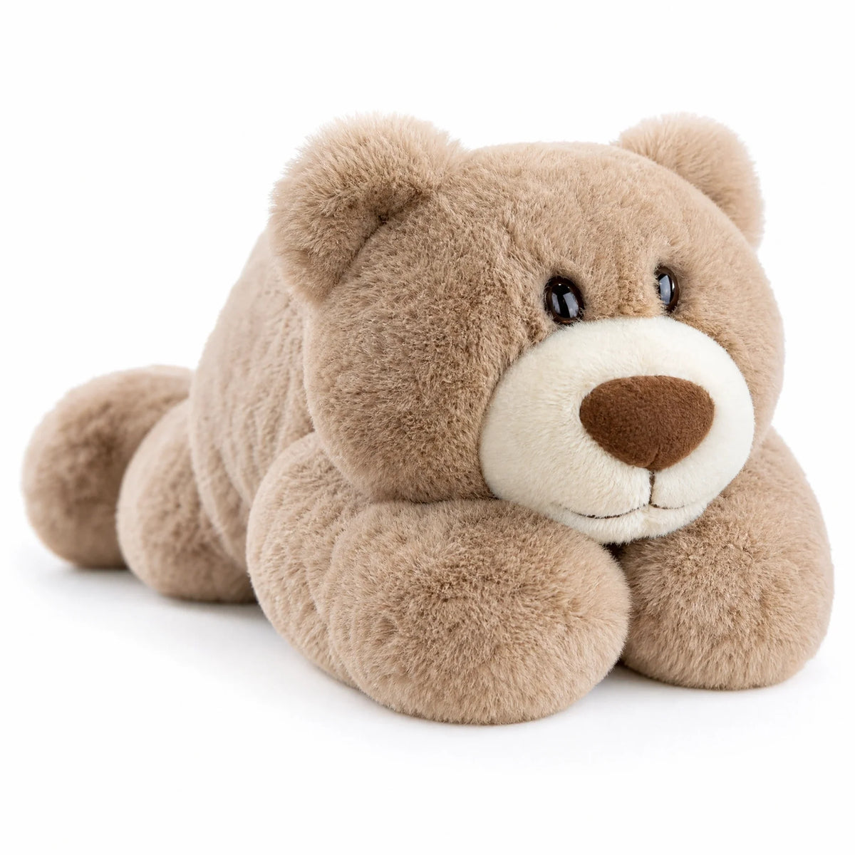 Bear Plush with Soft Cuddle Design and Lying Pose