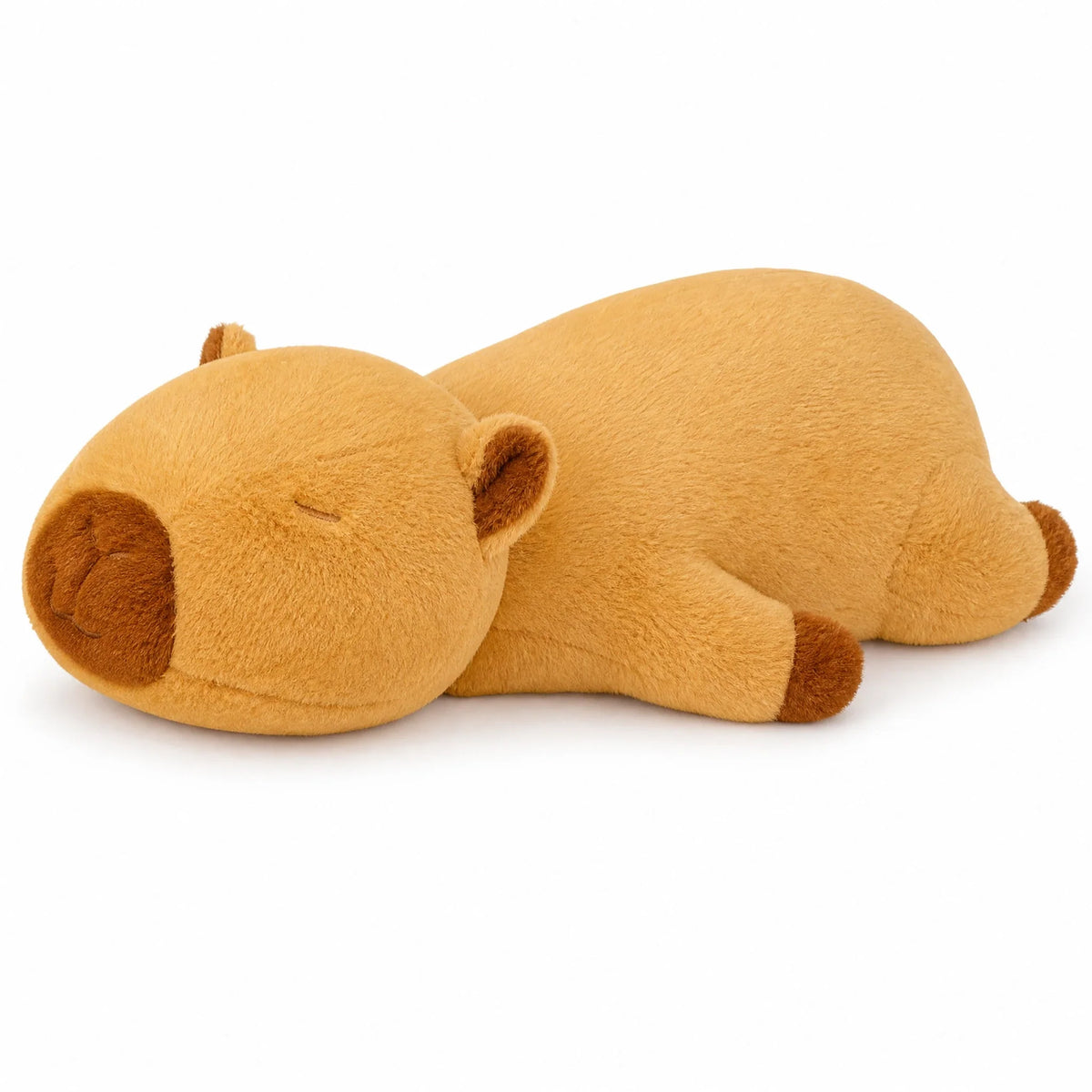 Capybara Plush in Lying Down Position - Soft Cuddly Animal