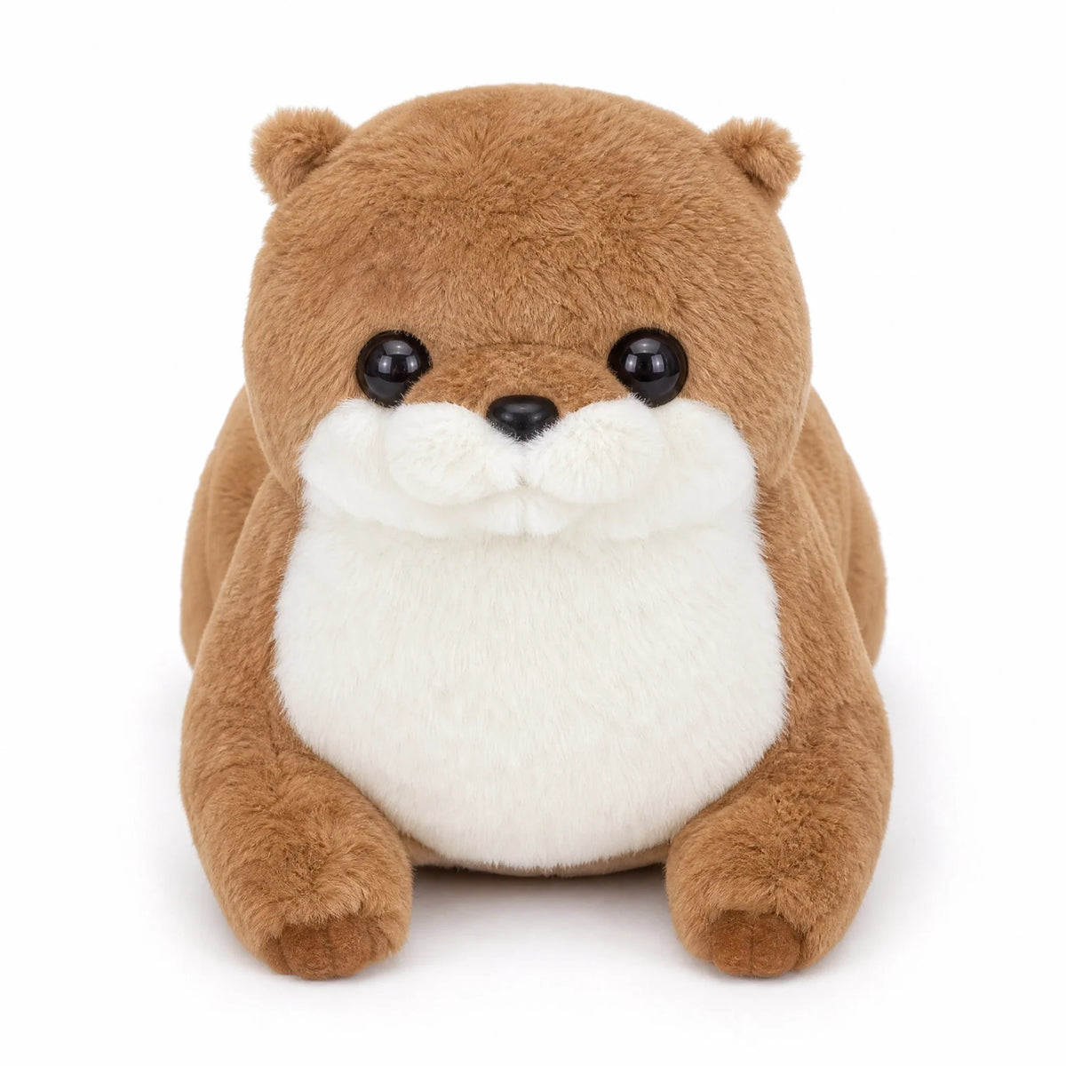 Otter Plush with White Belly and Realistic Brown Fur