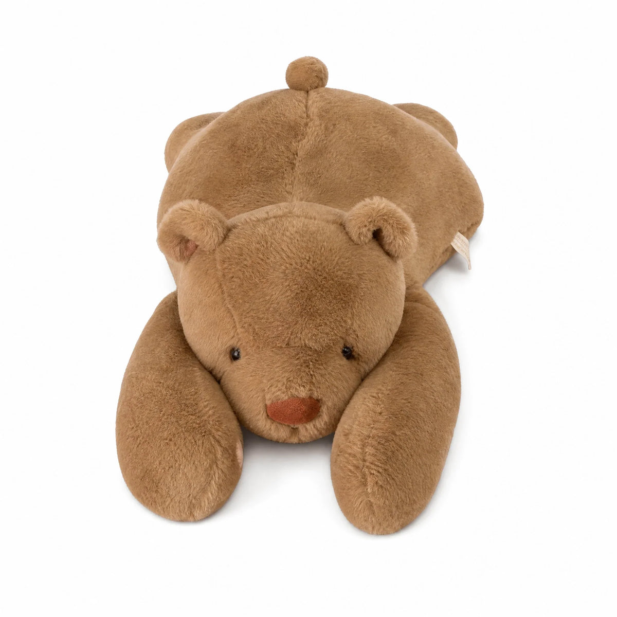 Weighted Bear Plush in Soft Brown Cotton