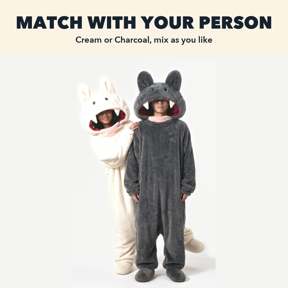 Fang Monster Onesie: Match with your person