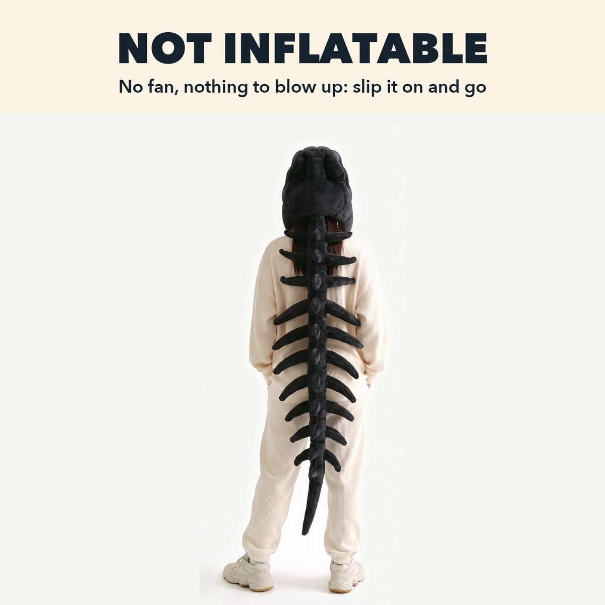 Dinosaur Skeleton Costume: Not inflatable