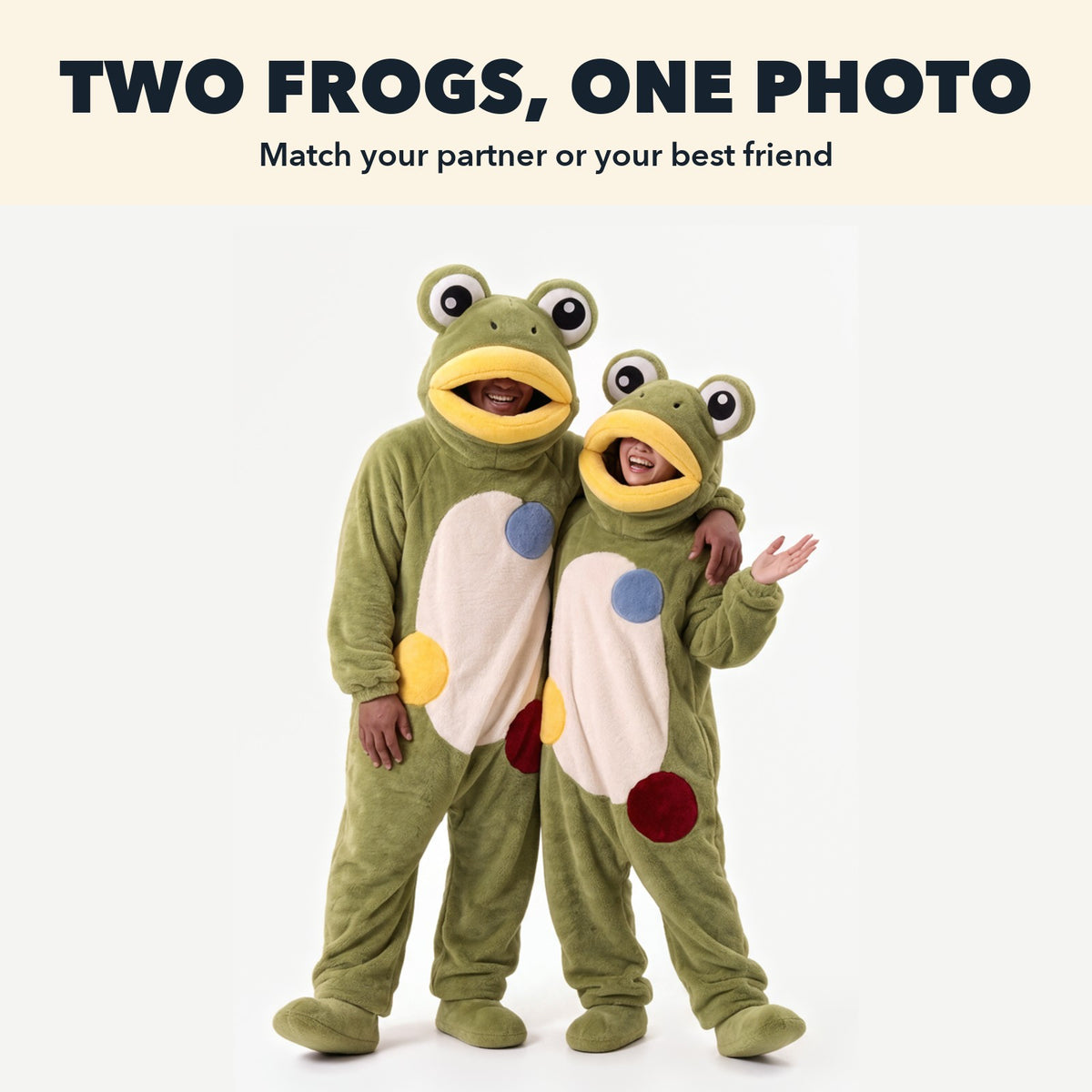 Frog Onesie: Two frogs one photo
