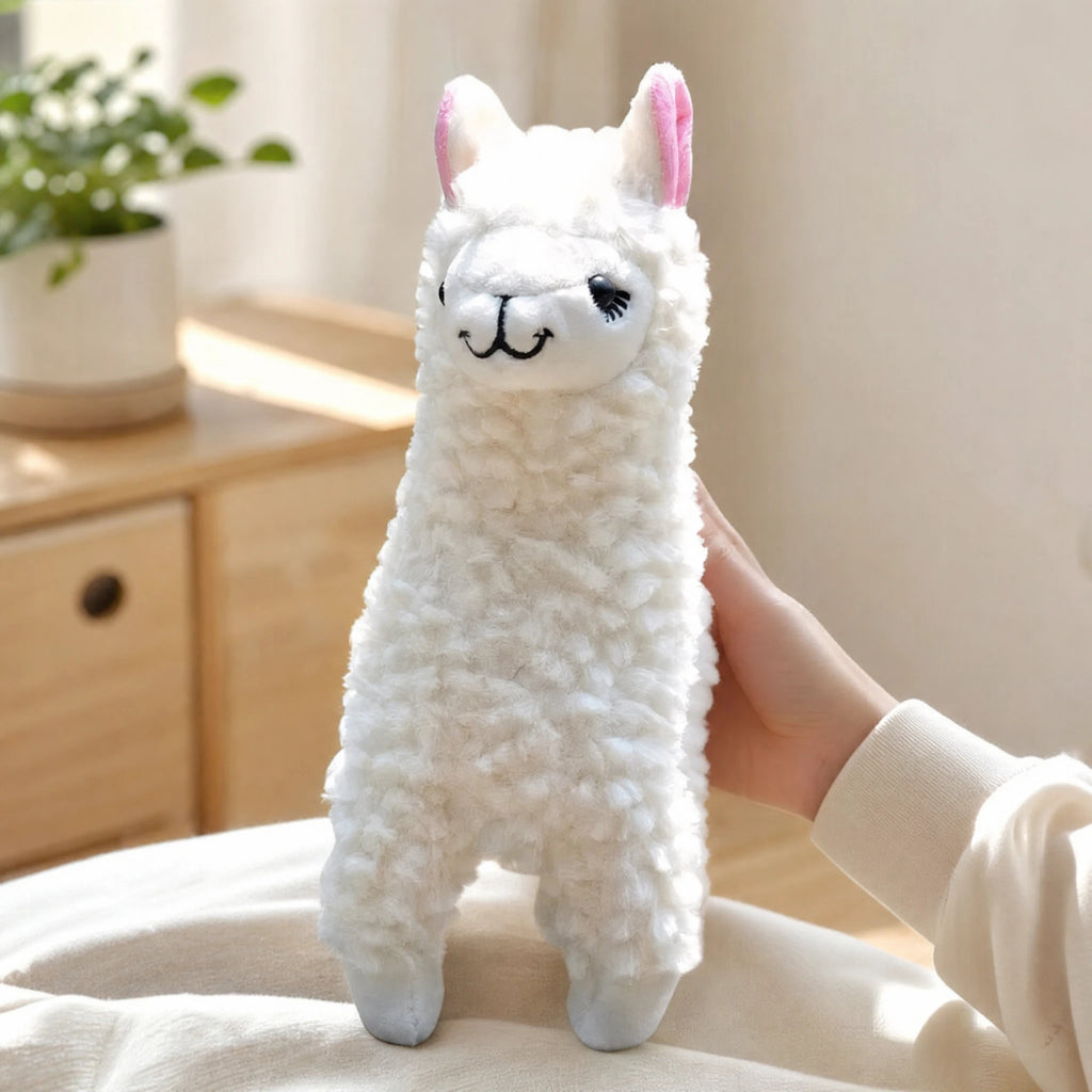 Alpaca Plush Toy in Soft Long-Pile Fabric - Utilisation du produit