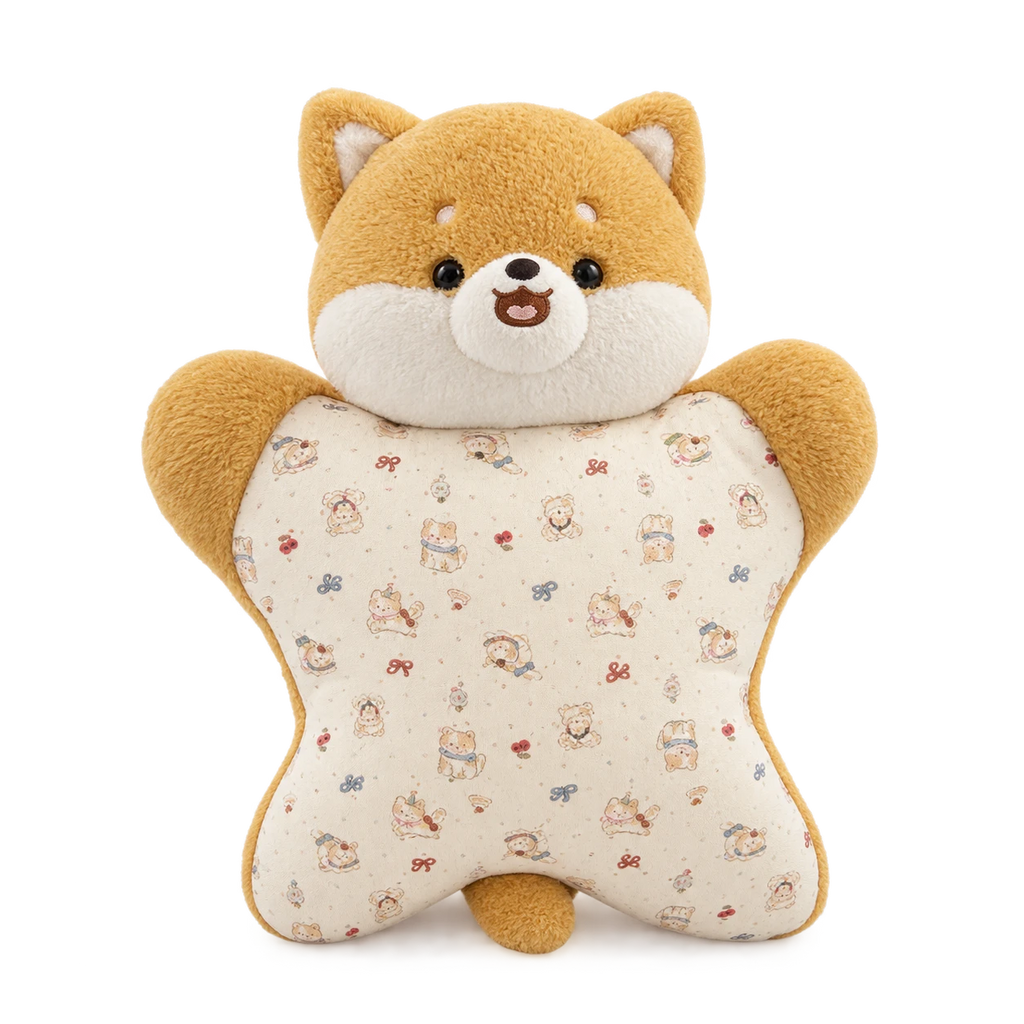 Animal Pillow Plush with Soft Belly Design - Dog