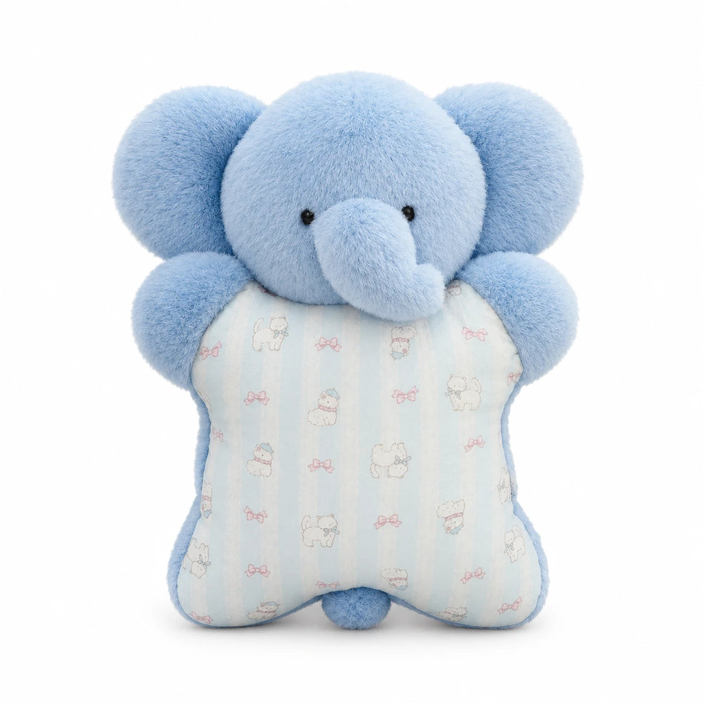 Animal Pillow Plush with Soft Belly Design - Elephant