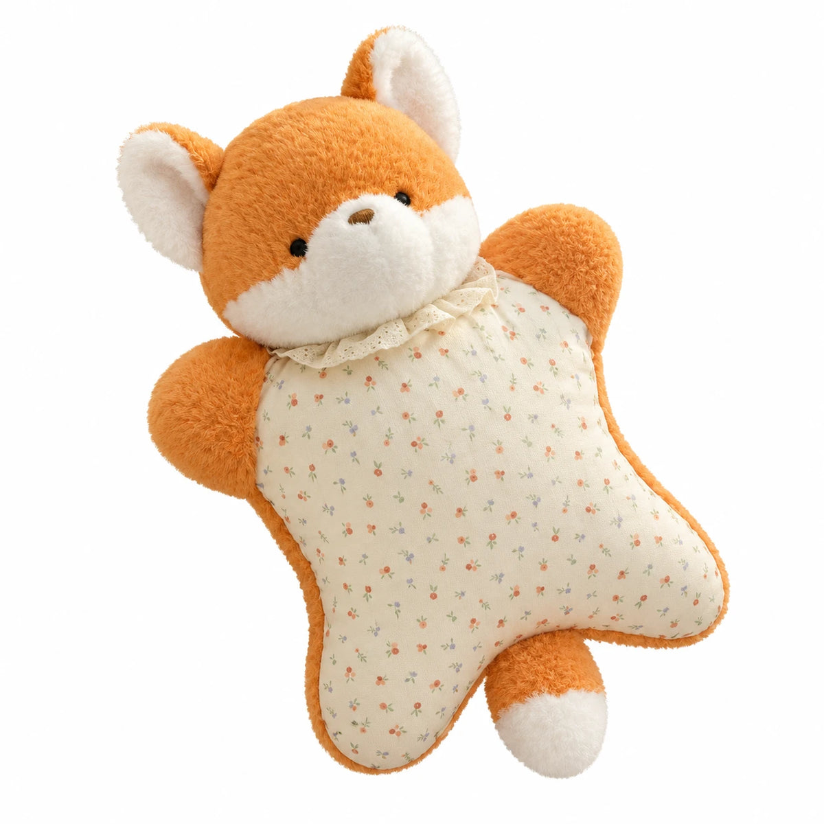Animal Pillow Plush with Soft Belly Design - Fox