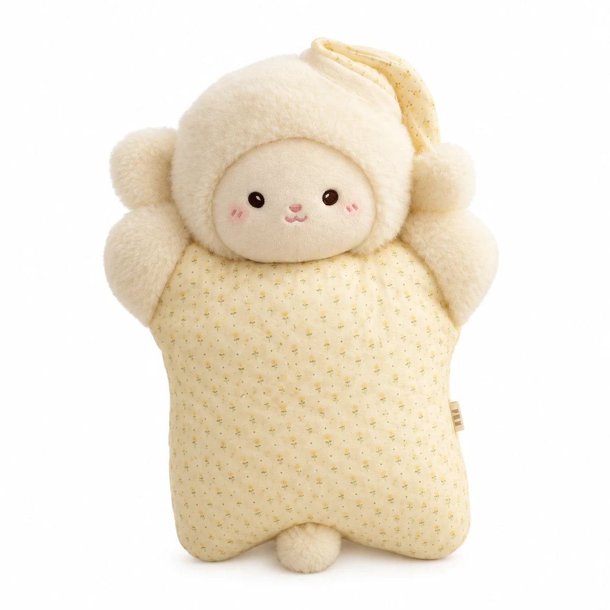 Animal Pillow Plush with Soft Belly Design - Sheep