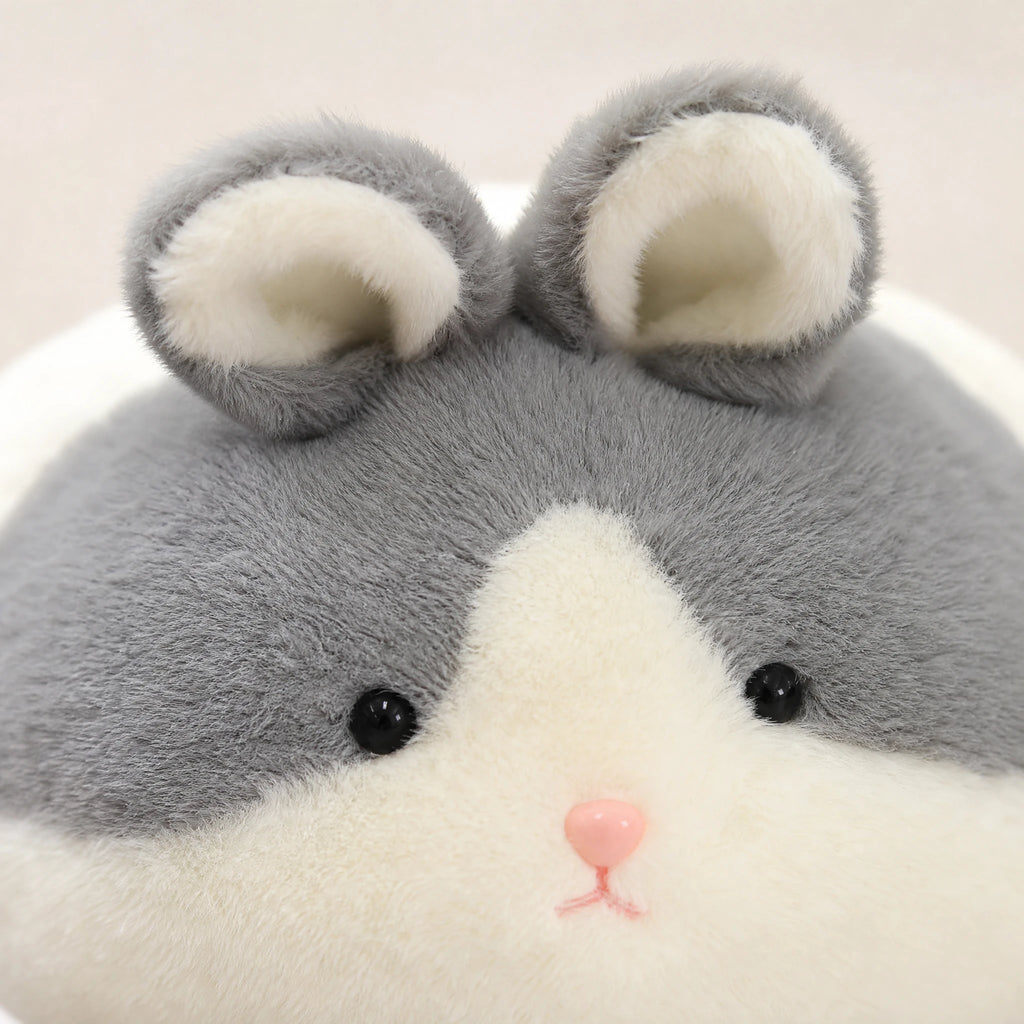 Animal Plush Pillow – Round Mochi-Style Stuffed Toy - Détail matière