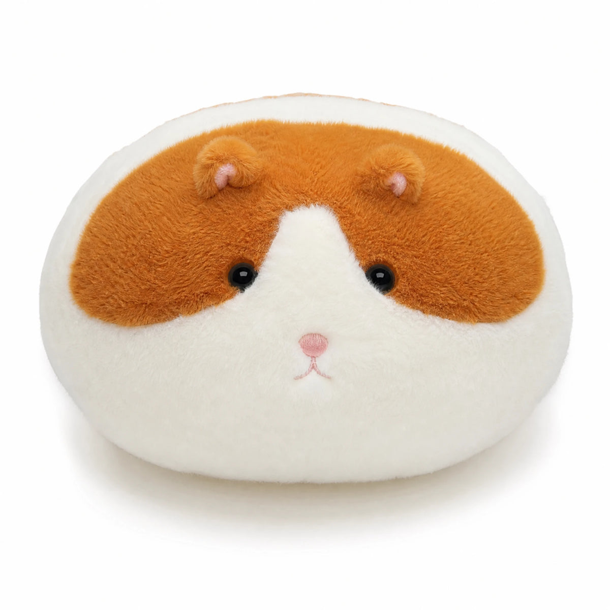 Animal Plush Pillow – Round Mochi-Style Stuffed Toy - Fond blanc