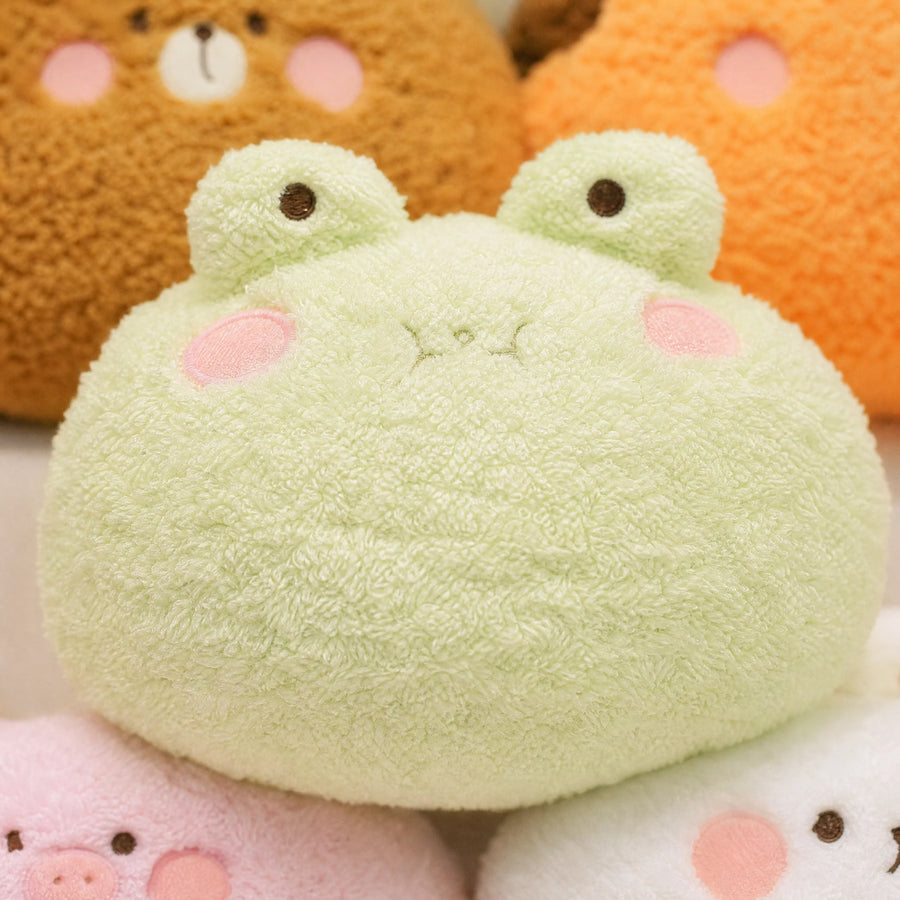 Animal Plush Pillow - Round Soft Stuffed Cushion - Détail matière