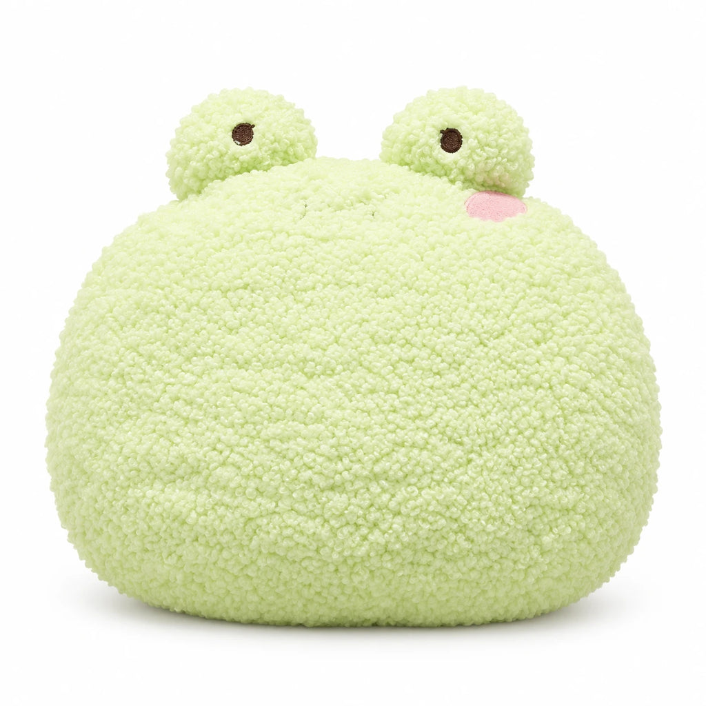 Animal Plush Pillow - Round Soft Stuffed Cushion - Frog / 35CM / 13.7IN