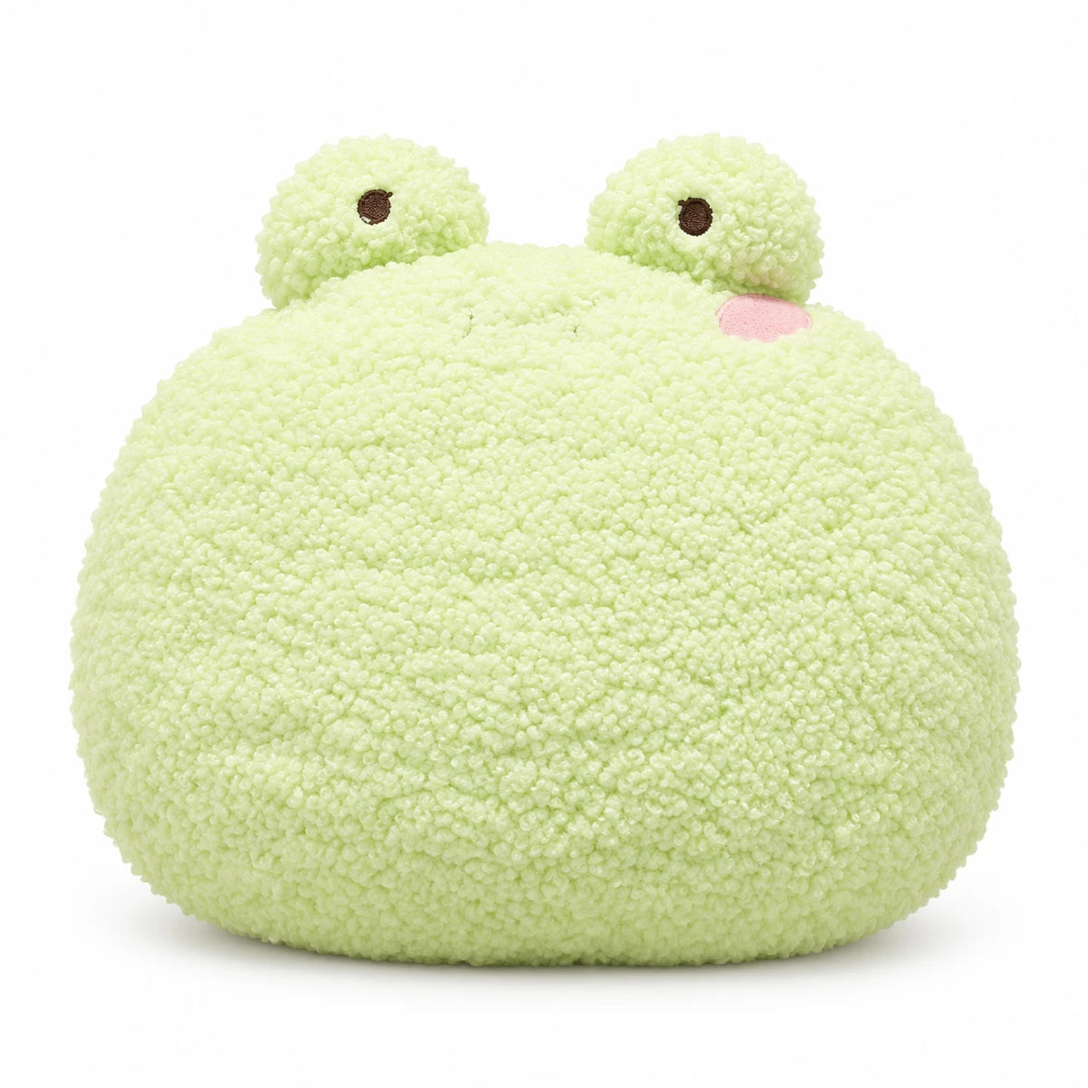 Animal Plush Pillow - Round Soft Stuffed Cushion - Frog / 35CM / 13.7IN