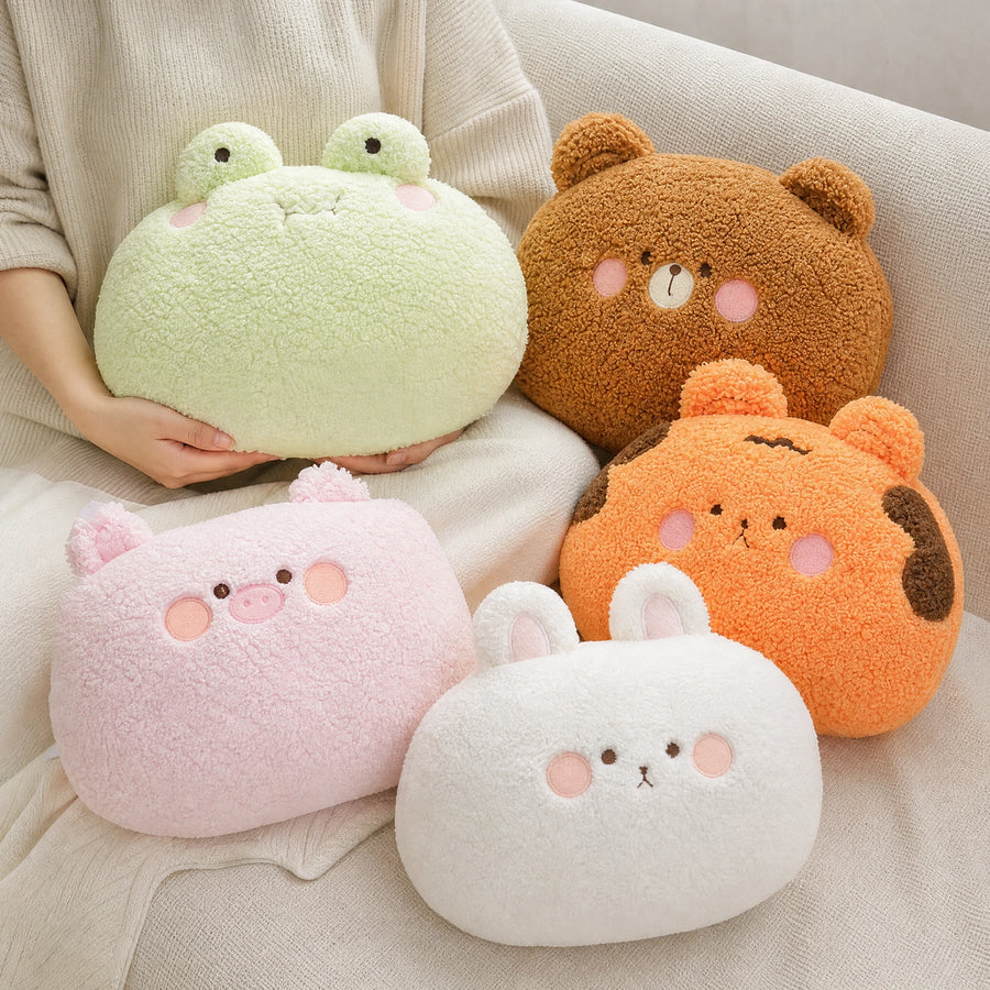 Animal Plush Pillow - Round Soft Stuffed Cushion - Utilisation du produit
