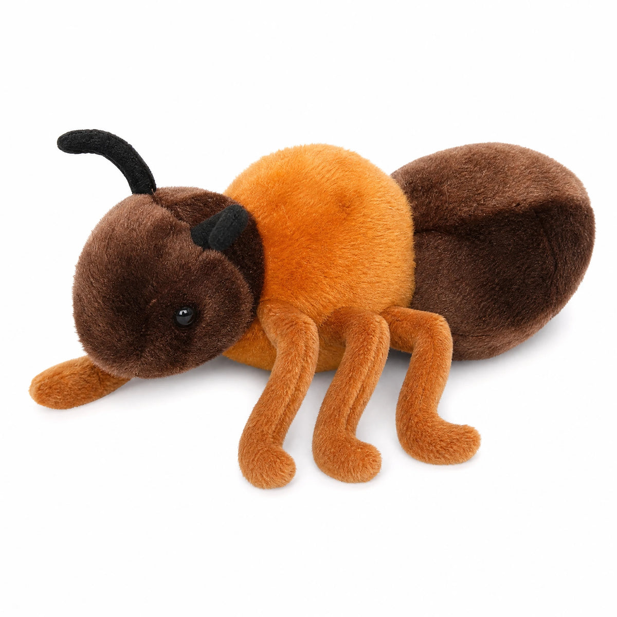 Ant Plush Toy with Detailed Design and Soft Brown Fur - Fond blanc