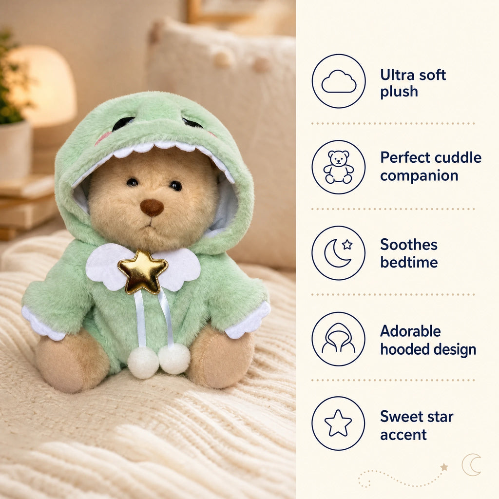 Articulated Teddy Bear with Dinosaur Costume - Bénéfices produit
