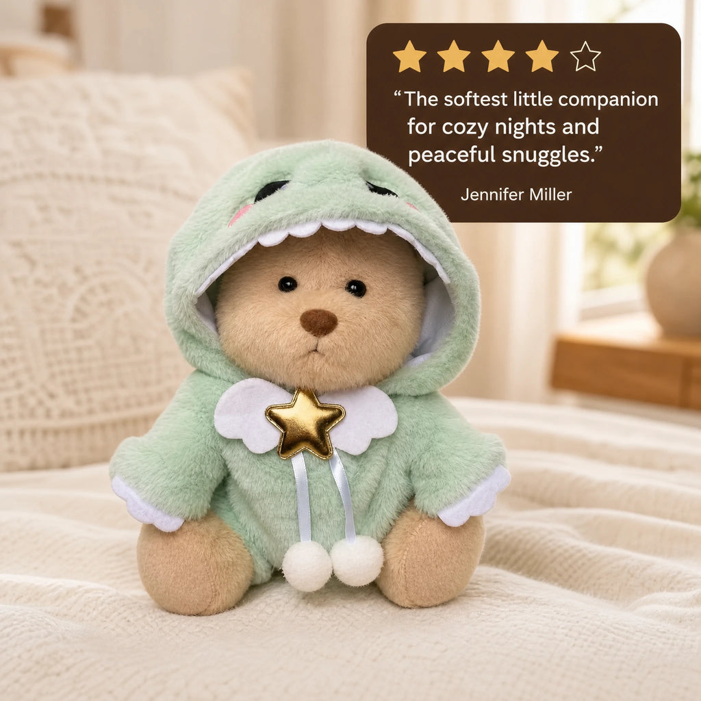 Articulated Teddy Bear with Dinosaur Costume - Image témoignage