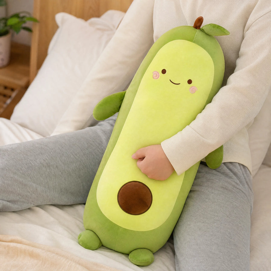 Avocado Body Pillow with Smiling Face and Soft Cotton - Utilisation du produit