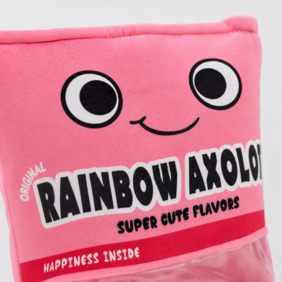 Axolotl Plush Bag with Six Soft Mini Plushies Inside - Détail matière