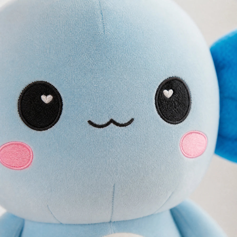 Axolotl Plush with Embroidered Face and Soft Cotton Fill - Détail matière