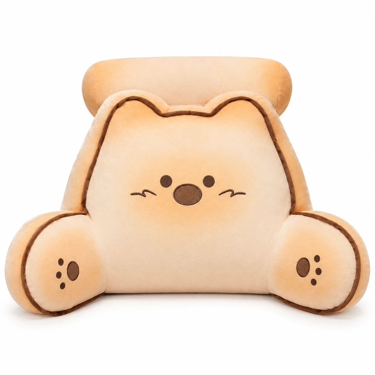 Backrest Pillow with Cat Design and Armrests - Dog / 15.5in / 40cm · Dog / 19.5in / 50cm