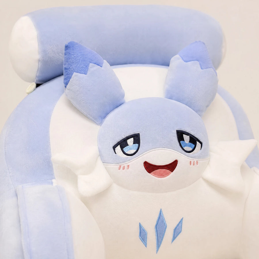 Backrest Pillow with Cute Dragon Character Design - Détail matière
